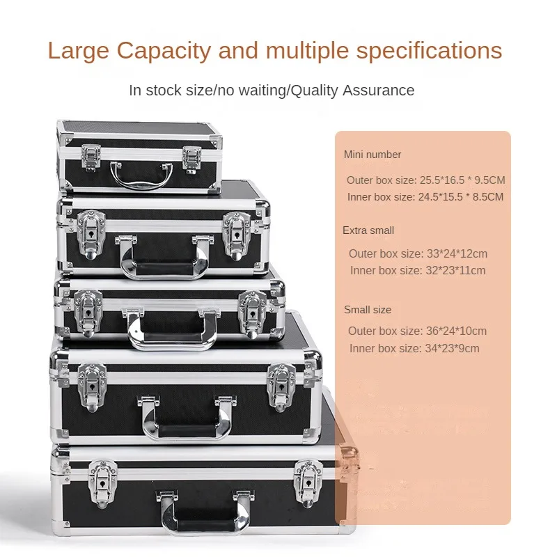 Portable Suitcase Waterproof Toolbox With Lock Electric Tool Box With Sponge Hard Case Flight Case Household Equipment Storage