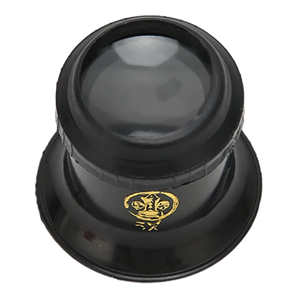 Black Zhonghua 5X Watchmaker Loupe 3.2*3.6cm Plastic, Glass Barrel Style Monocular Magnifier for 5X