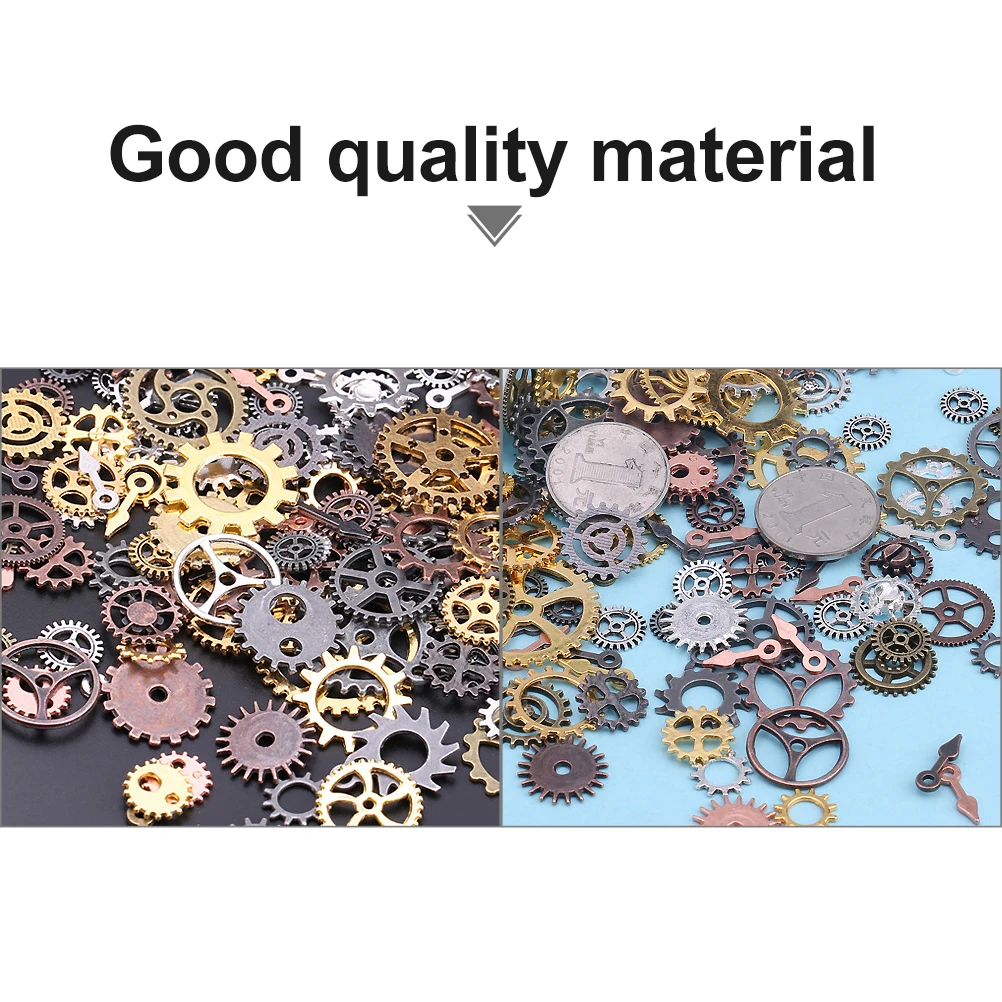 

DIY Gear Accessories Craft Material Punk Style Pendant H Steampunk Decorative Iron Durable Practical Artistic Use nament