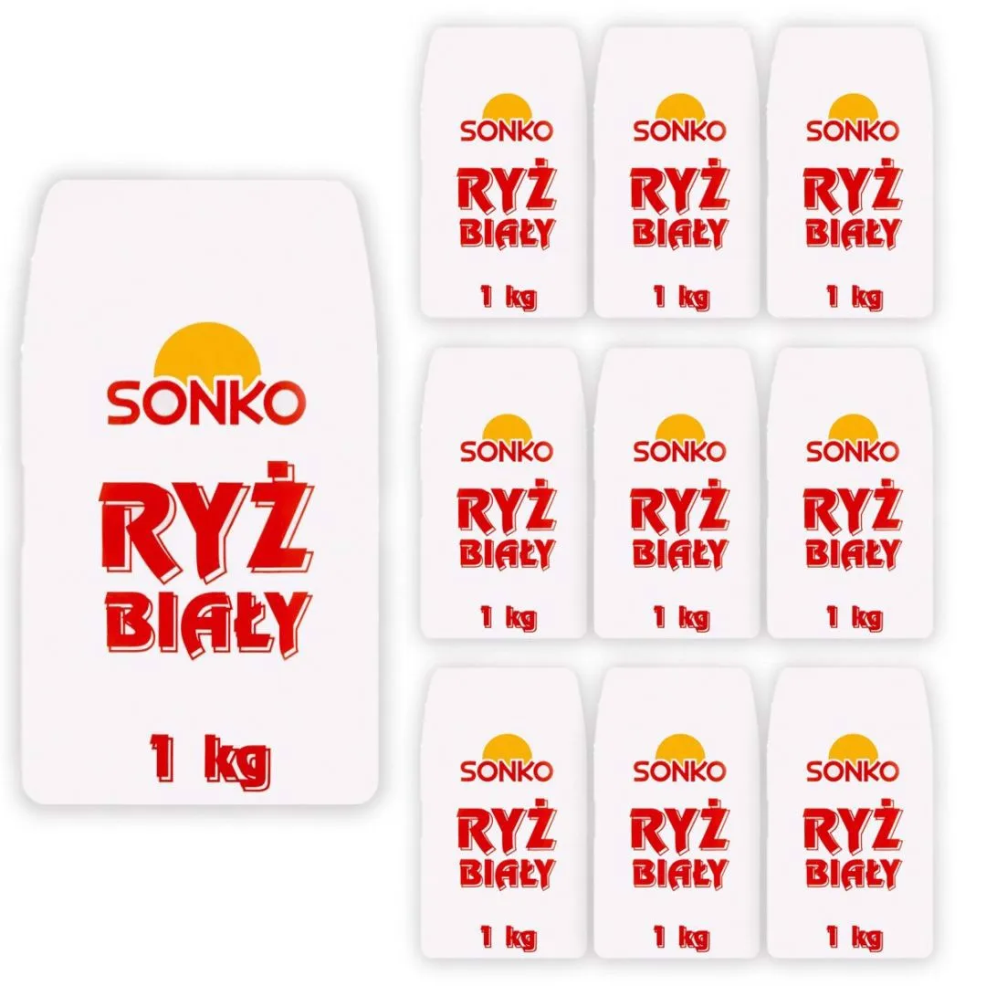 Sonko Ryż biały 1 kg x 10 sztuk