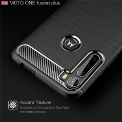 For Cover Motorola Moto One Fusion Plus Case For Moto One Fusion Plus Coque Armor Silicone Case For Moto One Fusion Plus Fundas