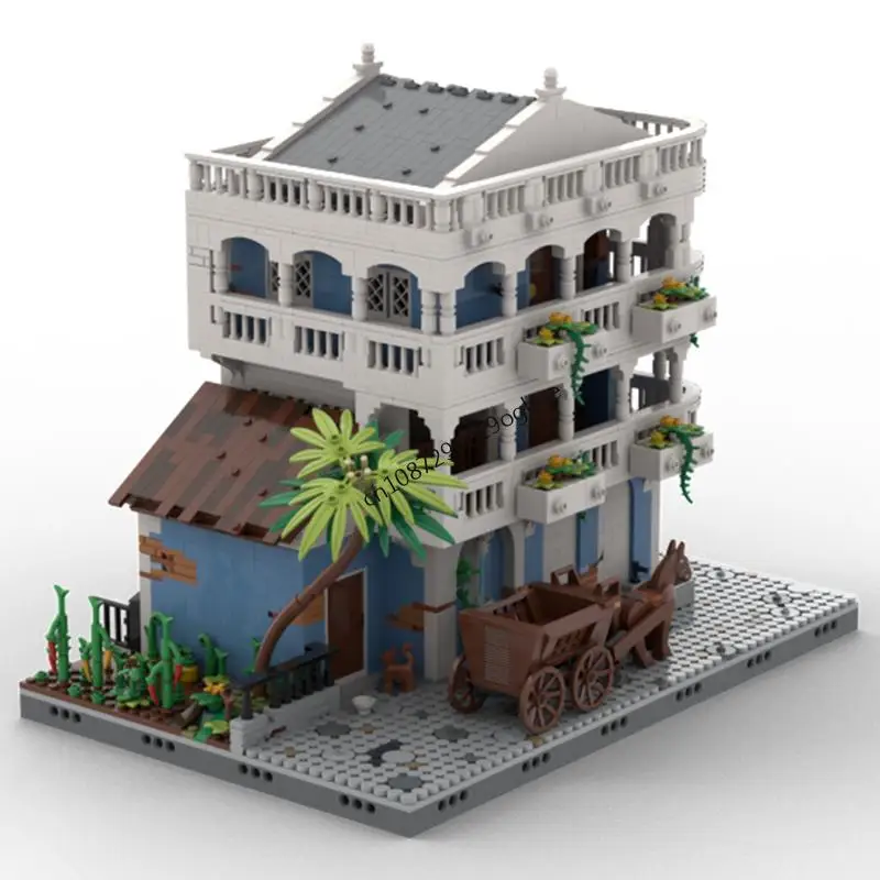

New 3980Pcs Moc European Medieval Pirates Series Maison La Model Diy Creative Ideas Kids Toys Birthday Gifts Building Blocks