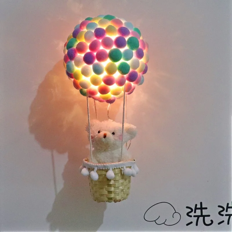 Handmade DIY Hot Air Balloon Night Light Pendant Craft Kit Birthday Graduation & Children's Day Gift for Girls & Girlfriends