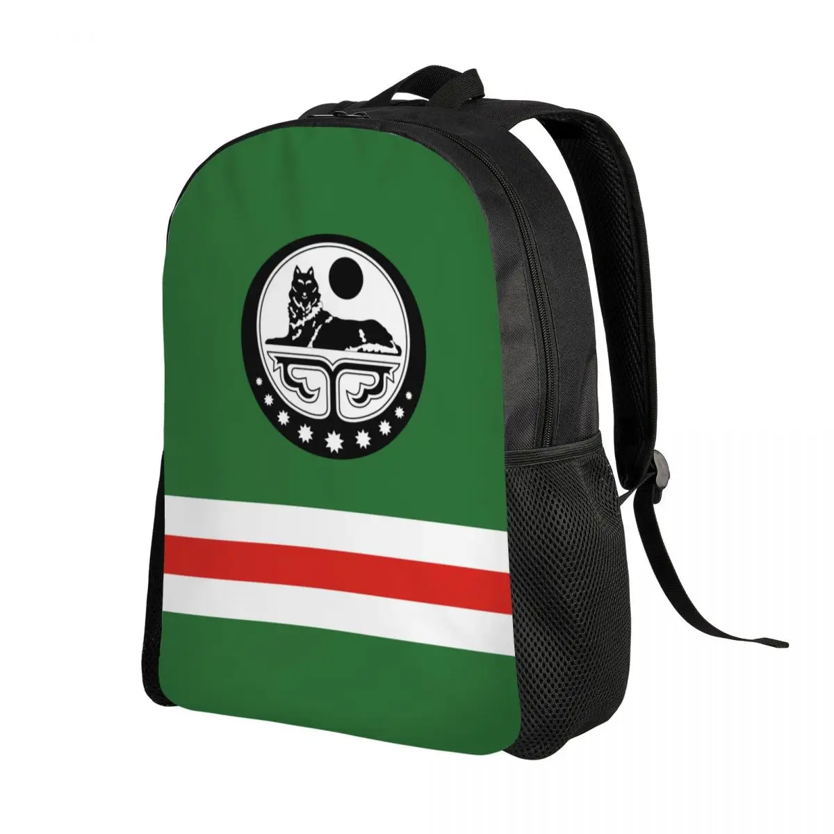 Custom Chechen Flag Laptop Backpack Men Women Fashion Bookbag for College School Students Chechnya Proud Bag