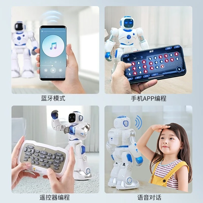Intelligent remote control robot, voice conversation programming high-tech electric dance