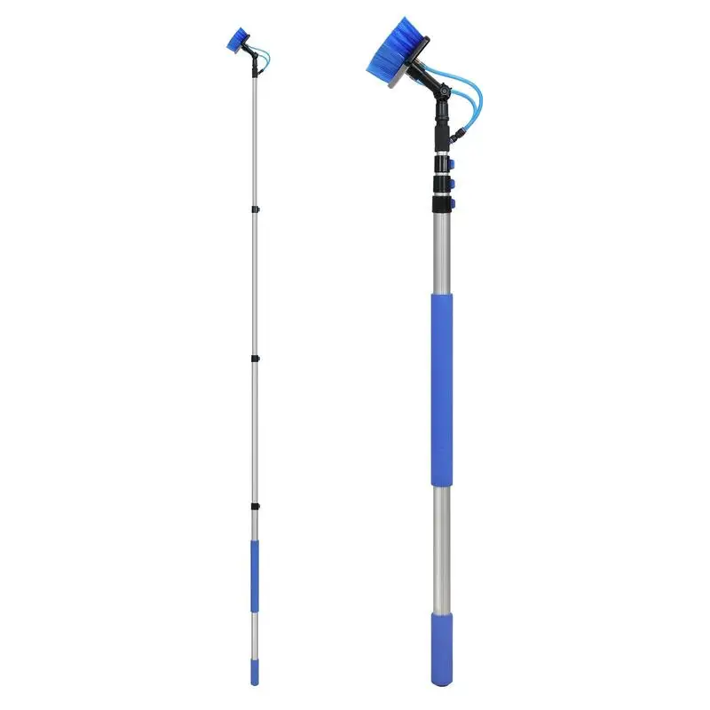 

Water Fed Pole Kit, 12FT Solar Panel Cleaning Pole with Extendable Handle, 180° Rotatable Brush Head & 65.6FT Hose, Household & Outdoor Window Cleaner Tool for Caravan Solar Panel Deck