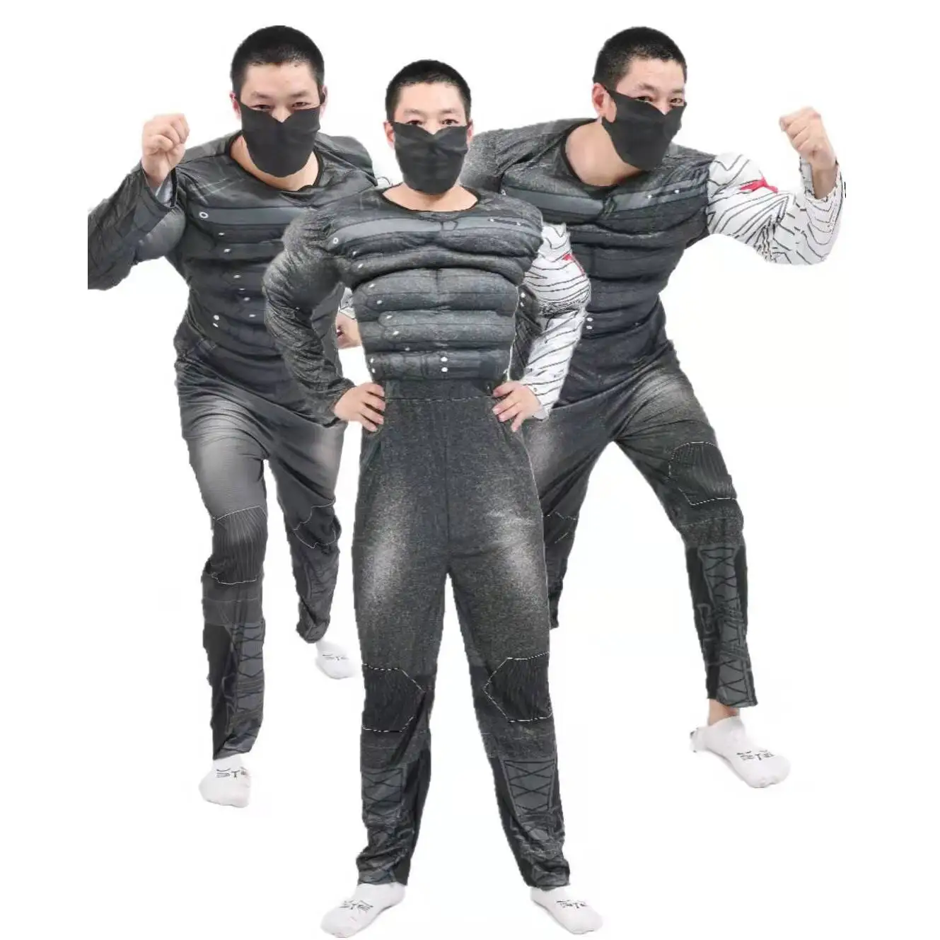 Halloween-kostuum voor volwassenen Wintersoldaat Kapitein Stage Performance-outfit Katoenmateriaal 3%-50% Cositie Lente