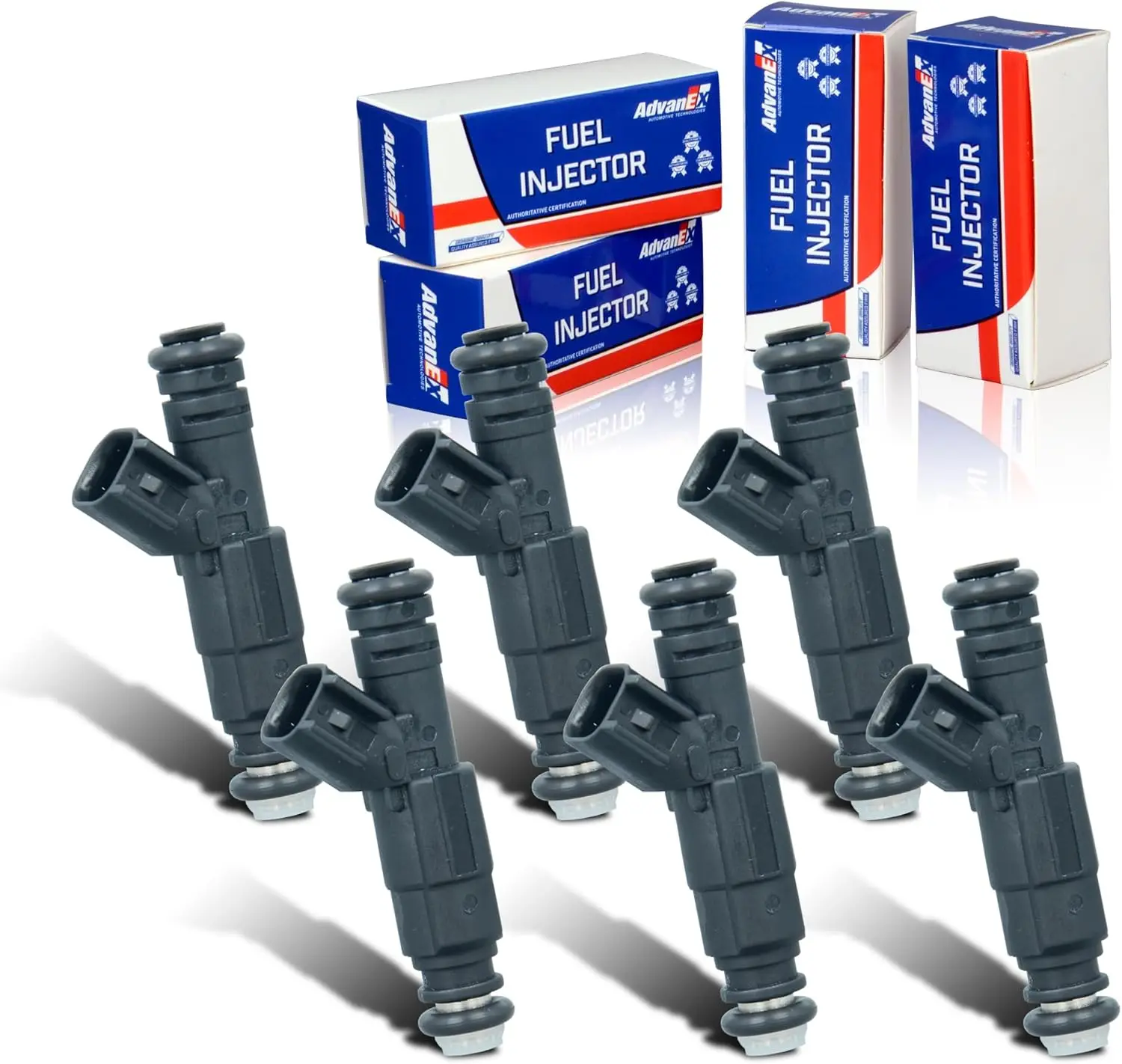 6PCS 0280155784  FJ570  Fuel Injectors 4-holes Compatible For  Jeep Cheroee 4.0L I6,  Jeep Grand Cherokee/TJ/Wrangler