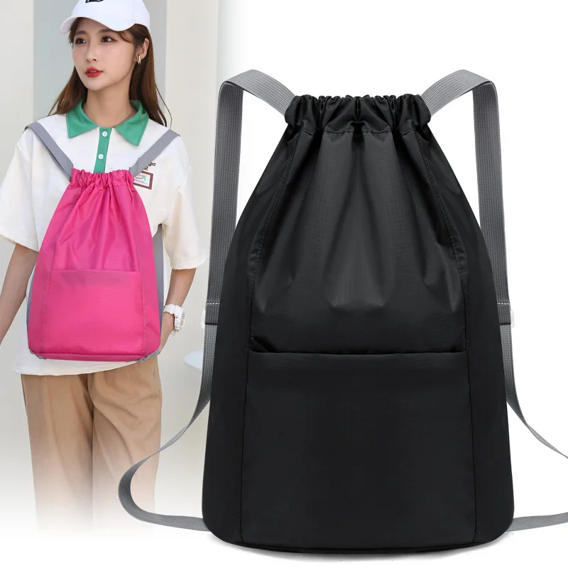 Multifunctional Drawstring Backpack Unisex Sports Travel Bag Wet and Dry Separation Large Capacity Convenient