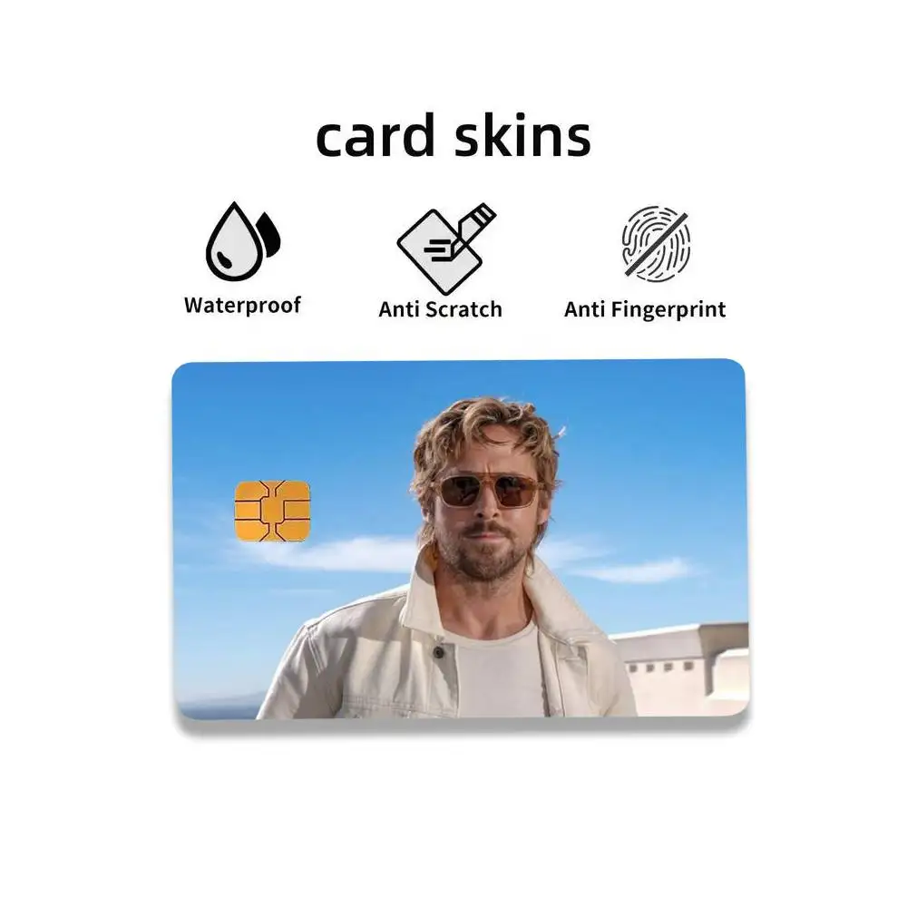 Actor Ryan G-Gosling HD Waterproof Card Skins Protective Stickers for Credit Bank Game Cards