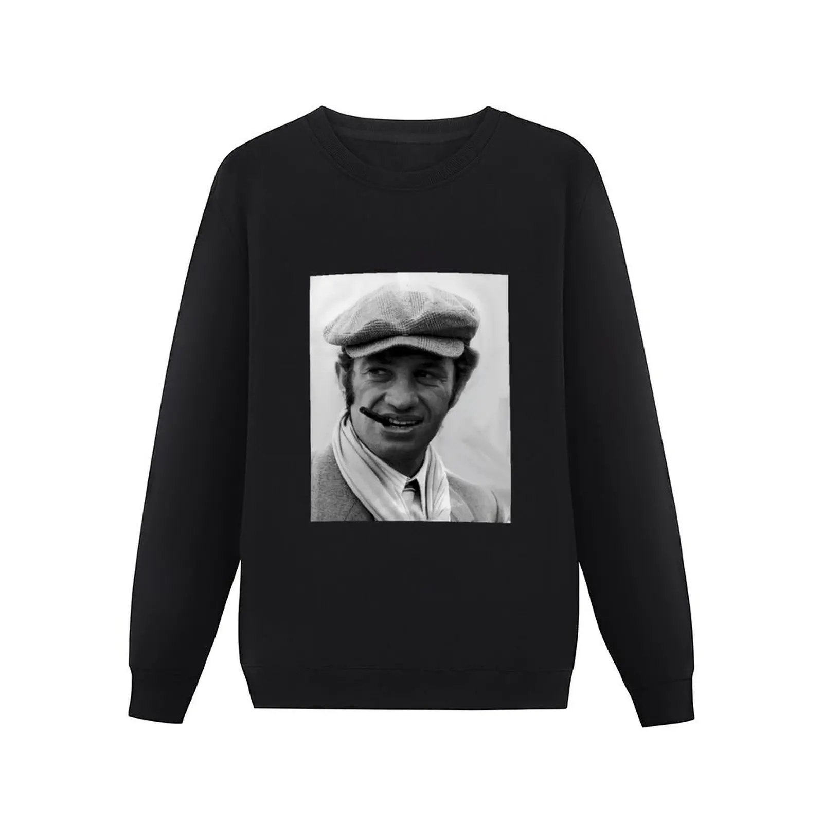 Jean paul Belmondo portrait Pullover Hoodie streetwear men autumn jacket men sweatshirts men