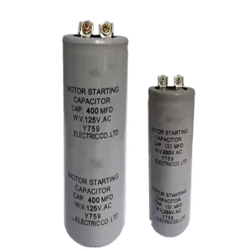 1PCS/Lot CD60 Starting Capacitor 125V 75UF 100UF 150UF 200UF 250UF 300UF 400UF 500UF 600UF 800UF 1000UF 1200UF