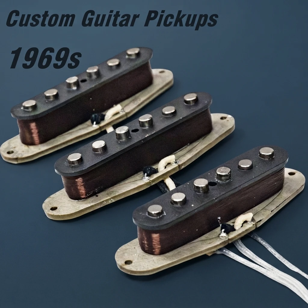 1969 strat pickups, SSS alnico 5 pickups, vintage single coil pickup, hand wound guitar pickups, ST guitar replacement pickups