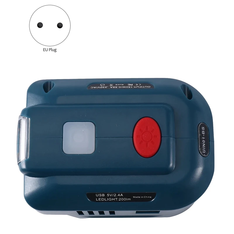 Generator Inverter, untuk Generator Inverter dengan lampu LED USB ganda untuk baterai Lithium 18V Inverter daya portabel BOS220V