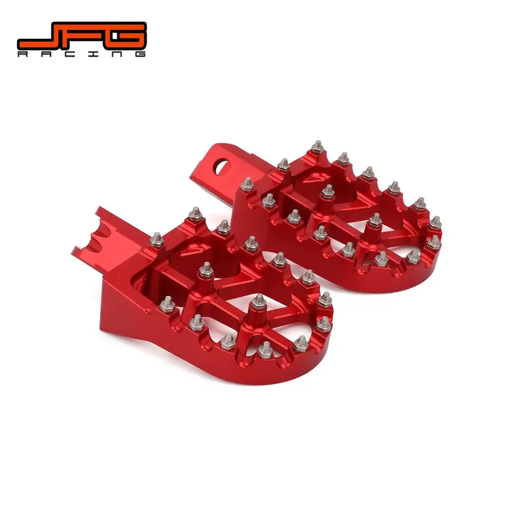 الدراجات النارية أوتاد القدم الدواسات الكهربائية الترابية دراجة CNC أجزاء لهوندا CRF50 70 110 XR50 70 110 موتوكروس أحمر أسود مسند القدمين مجموعة