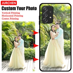 JURCHEN Custom Photo TPU Case For Samsung Galaxy A50 A20 A30 A10 A40 A70 M15 A30S A50S A10S M40 M20 M10 M31S M30S Silicone Glass