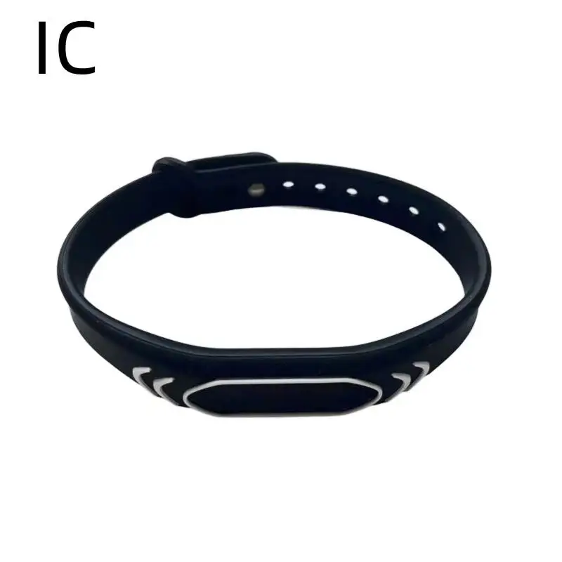 1Pcs IC 13.56MHz FM11RF08 1K S50 Bracelet Silicone Waterproof Read Only Keyfob Keychain NFC Tag Wristband Watch RFID Card