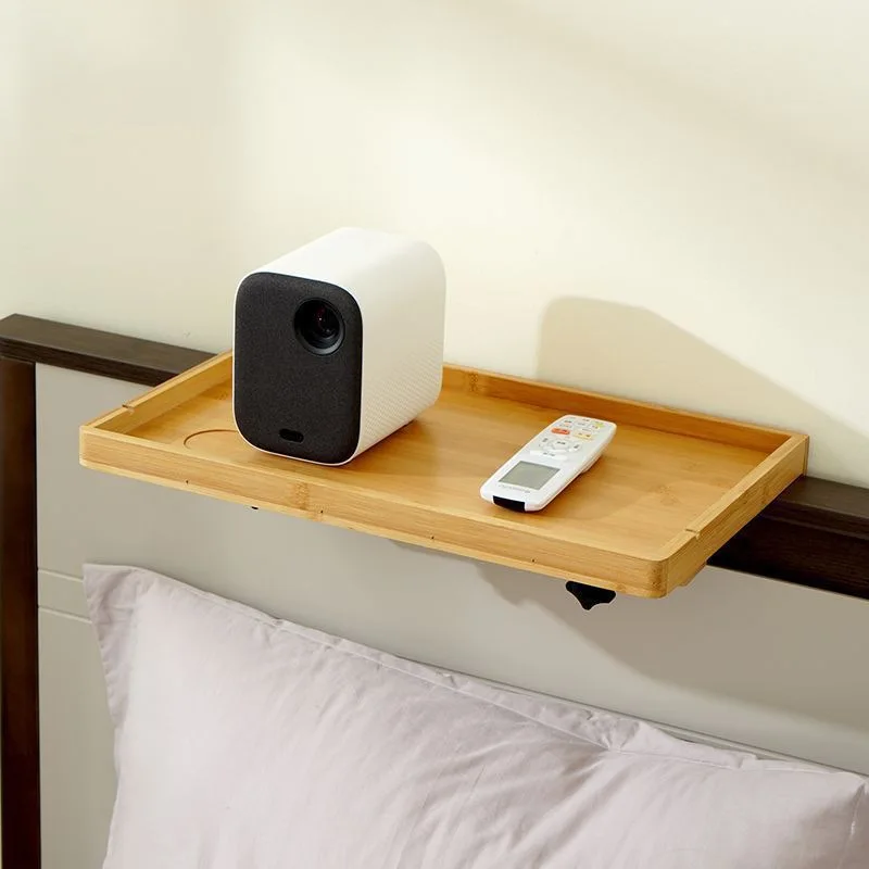 Bedroom Bedside Shelf Suspended Table Bamboo Crack Bedside Shelf Mobile Phone Projection Simple Bedside Table