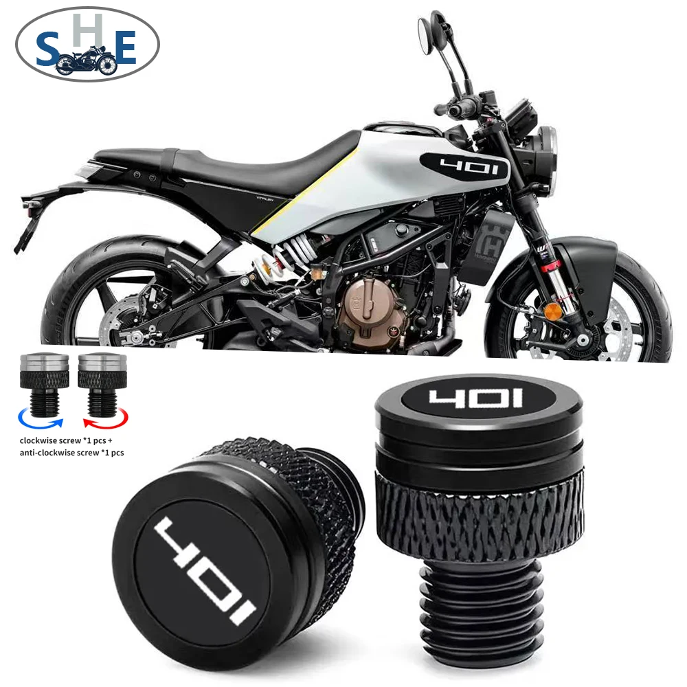 Motorcycle CNC Rearview Side Mirror Hole Cap Plug Accessories For Svartpilen Vitpilen 401 Husqvarna