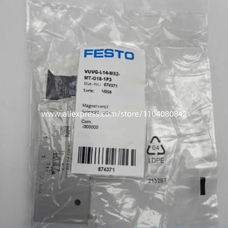 New original Festo Solenoid valve VUVG-L14-M52-MT-G18-1P3 574371 VUVG-L14-M52-MT-G18-1H2L-W1 578164