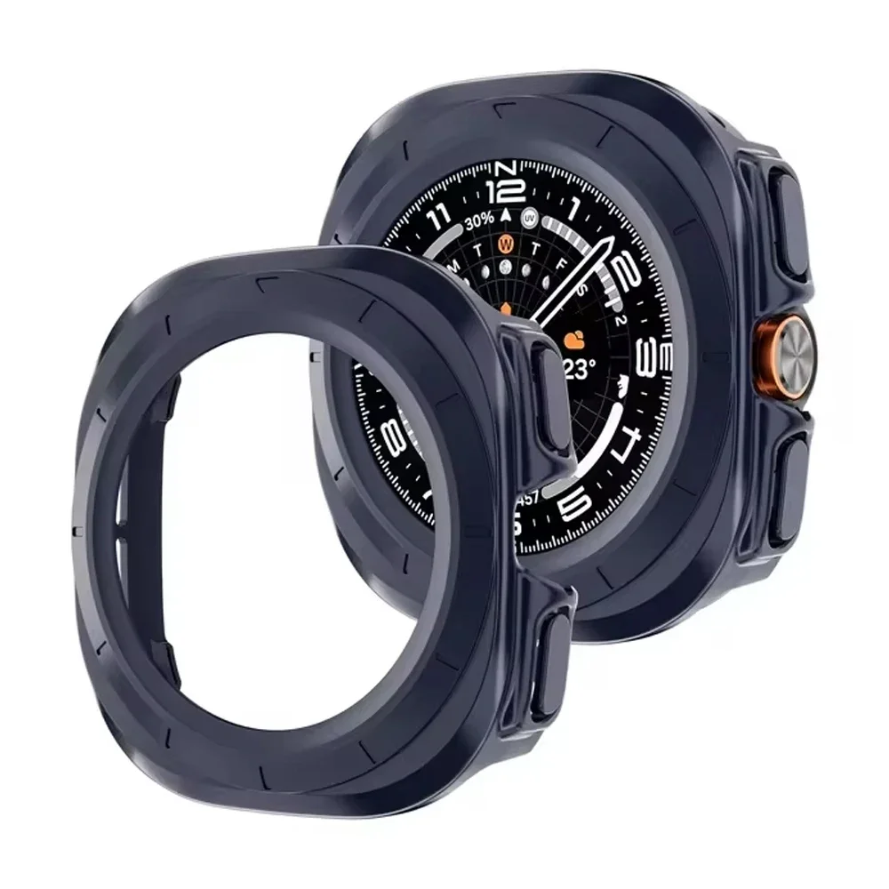 Case for Samsung Galaxy Watch Ultra 47mm smartwatch accessories Screen Protector Hard PC Bumper Frame Galaxy Watch 7 ultra Cover