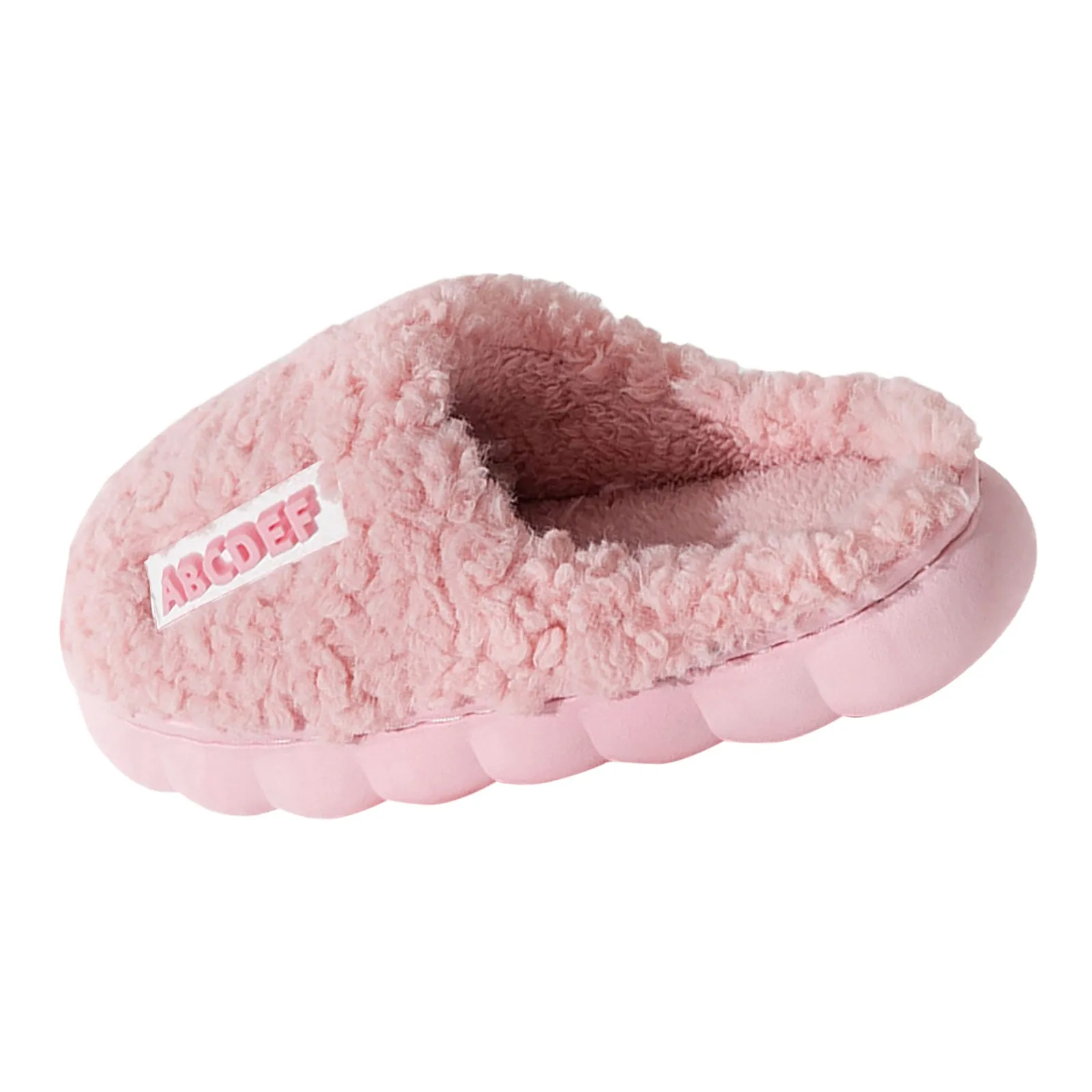 Pantofole da donna pantofole pelose da casa invernali scarpe in cotone Patchwork di colore donna Indoor antiscivolo calde e comode diapositive in peluche