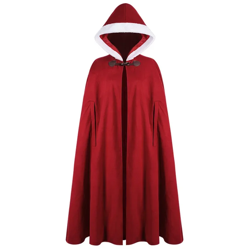 

New Adult Neutral Vintage Gothic Black Cloak Medieval Cloak Medieval Kinights Viking Costume Halloween Cosplay Clothes