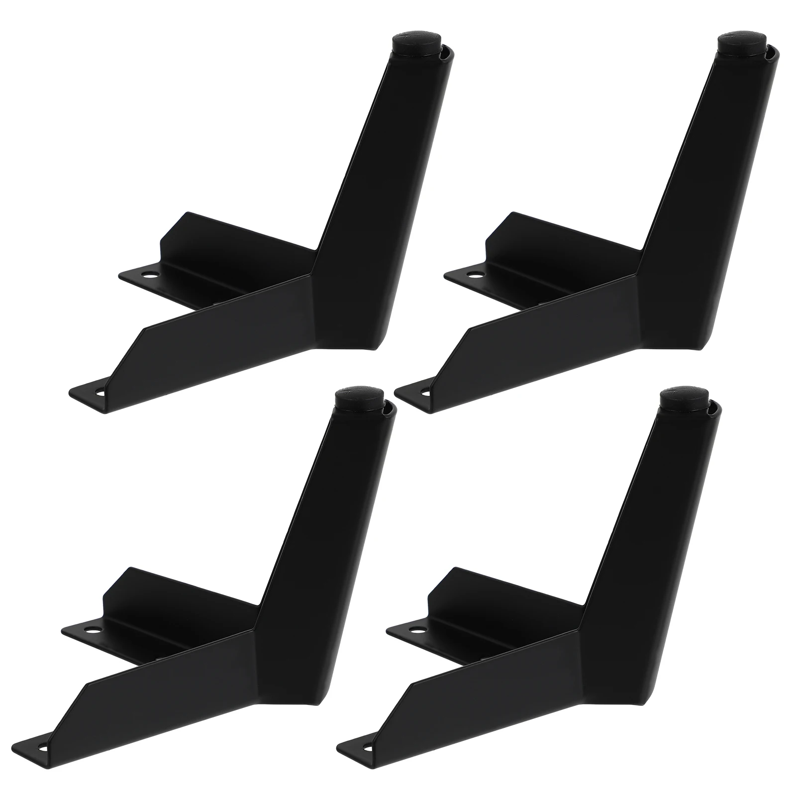 

4 pcs Iron Furniture Feet High Quality Durable Black Metal Cabinet Sofa Table Bookshelf Support Easy Install Environmental
