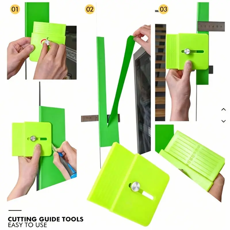 AB34-Edge Cutting Small Guide Plate Distance For Window Tint 2Pcs/Pack For Car Film Trimming Tool Precision Trim Wrap