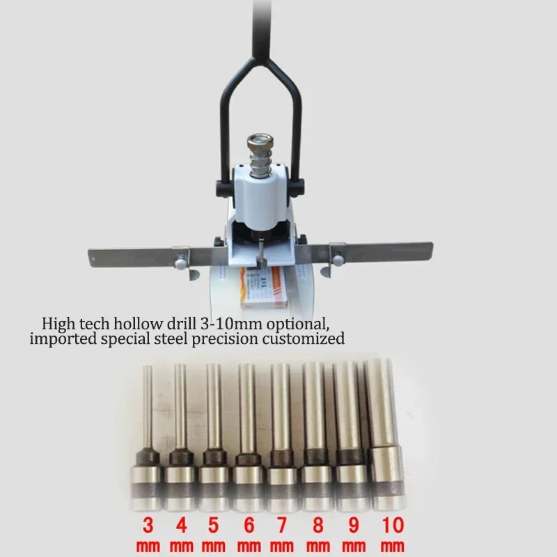 2025 New 220v Tool T-30 Heavy Duty Punch Machine Manual Paper Book Album Binding Machine Business Card Round Punch Drill Bit Typ