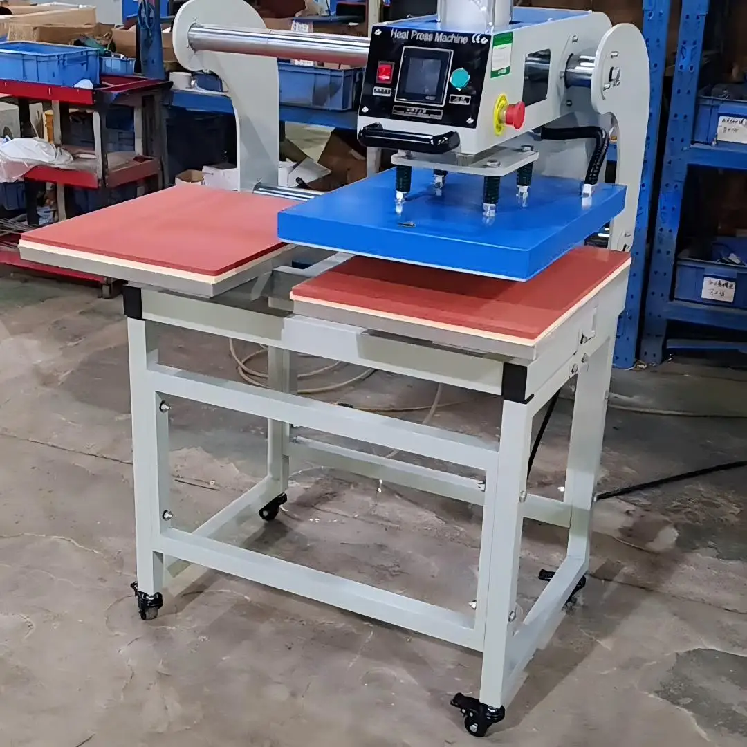 Automatic Heat Transfer Press Machine Copper Air Pump Pneumatic Rhinestone-Applying Heat-Stamping