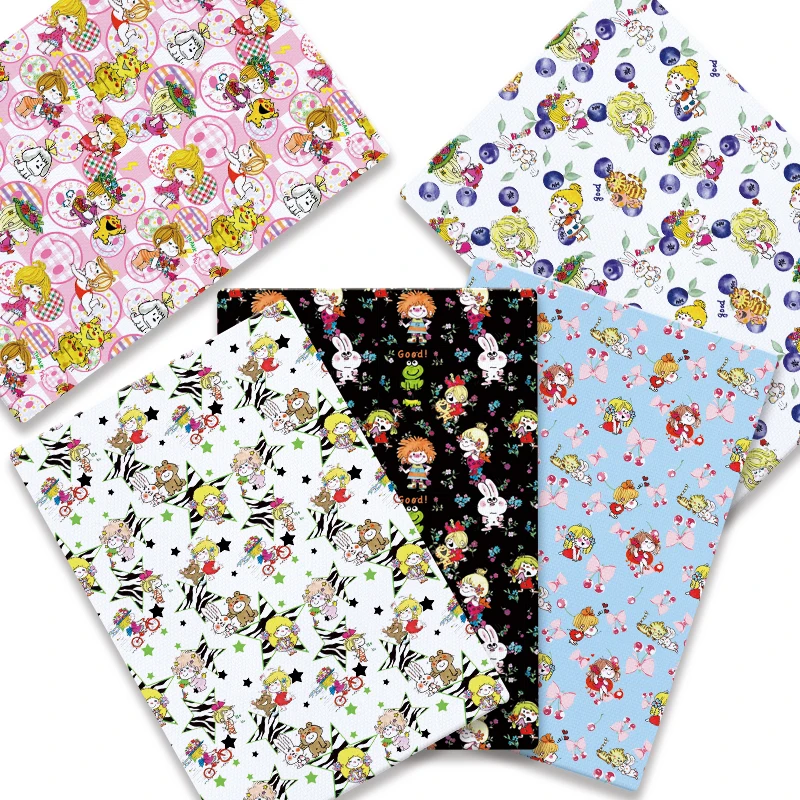 

Cartoon hot DIY hand sewn patchwork quilted baby dress home piece 140cm printed cute sewn children's fabric