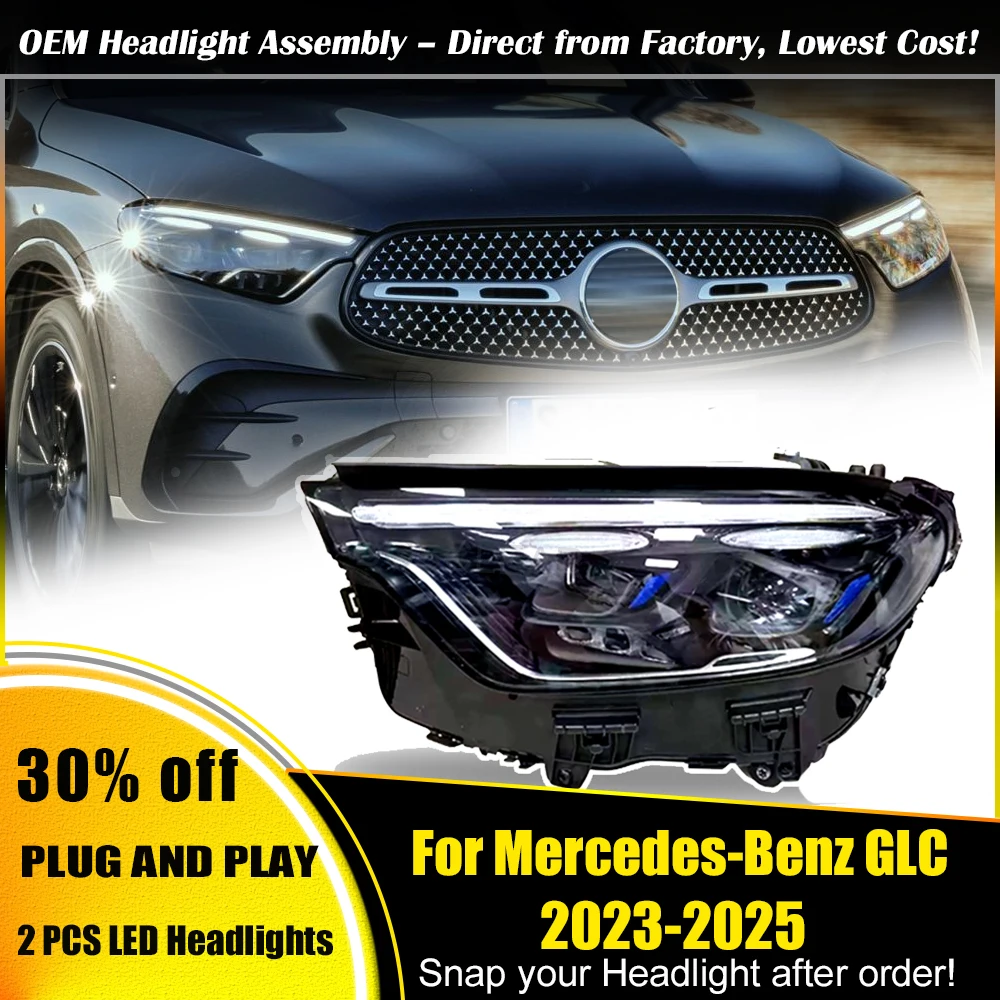 

Fit For Mercedes-Benz GLC X254 Headlight 2023-2025 W254 Headlights GLC45 Digital Headlight Assembly X254 Headlamp A2549064701