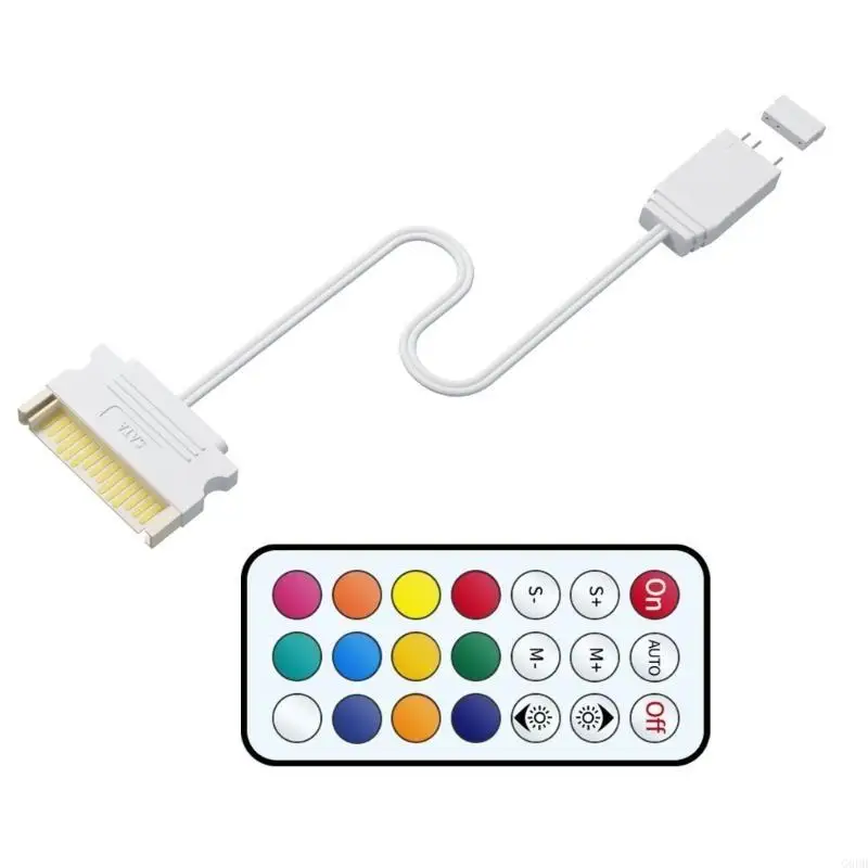 G6DD Color LED Controller Adapter 15Pin Power Supply Includes Remote for ARGB Light