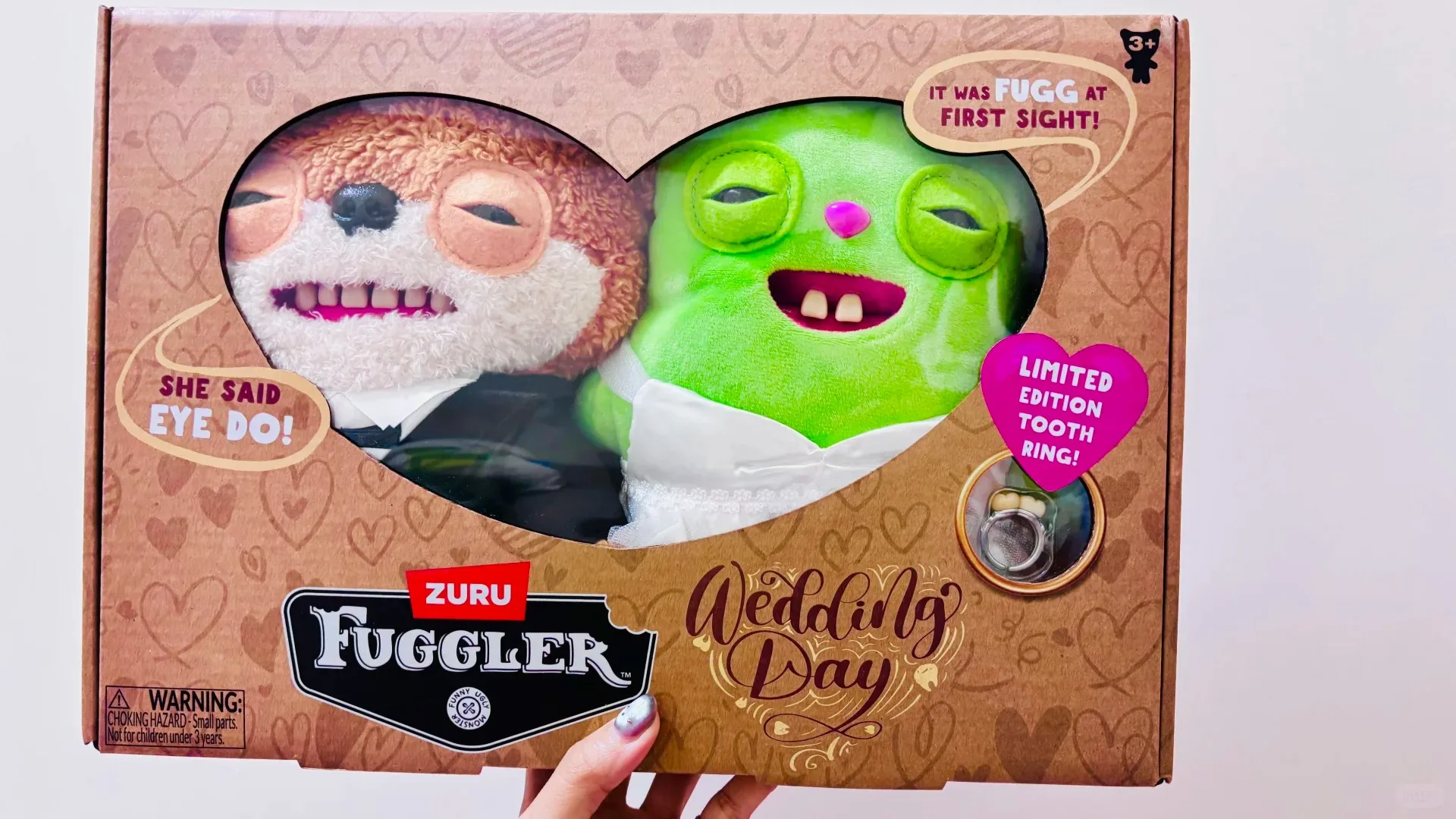 

Fuggler Official Wedding Series Funny Ugly Monster Plush Dolls Ugly Cute Weird Trendy Collectible Toys For Kids And Collectors