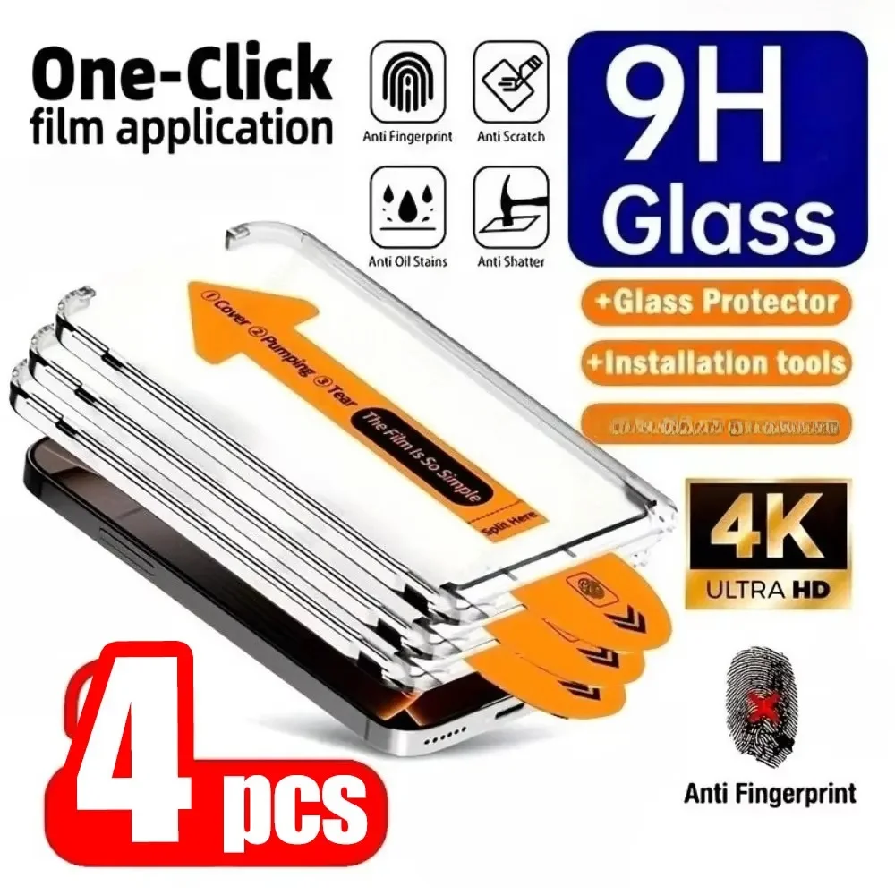

1-4PCS Dust Free Easy Installation Screen Protector For Xiaomi 13T Pro 14T Pro 12T 11X 11i 11T 10T Lite Mi 14 13 Tempered Glass