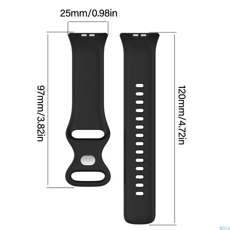 R91A Banda suave Belin pulsera unisex para Rossini 2i Correas resistentes agua Pulseras Fitness y Casual Uso fácil
