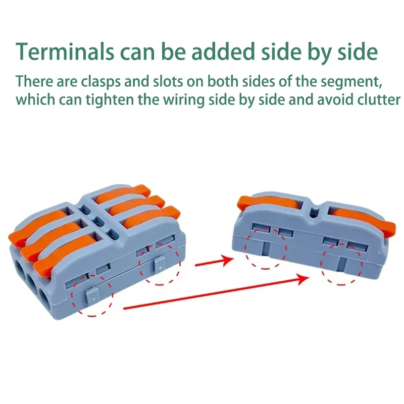 1 In Multiple Out Quick Wiring Connector Universal Splitter Wiring Cable Push In Terminal Block Universal Fast Wiring SPL 222 23