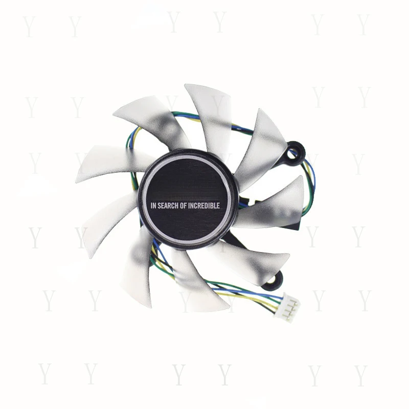 Y+ for  PLA08015B12HH DC12V 4Pin Graphics Card Cooling Fan ASUS PH-GeForce GTX1050TI-4G