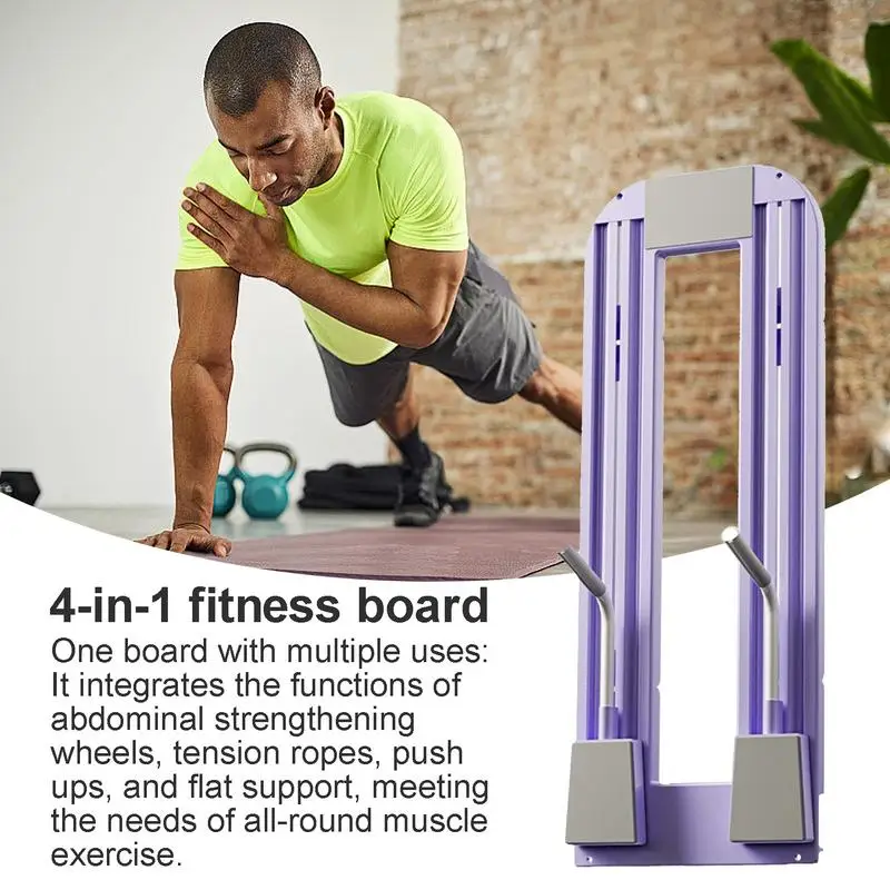 Pushup Board For Men 4 In 1 Foldable Workout Board For Exercise High Strength Anti Slip Portable Fitness Board For Arm Chest