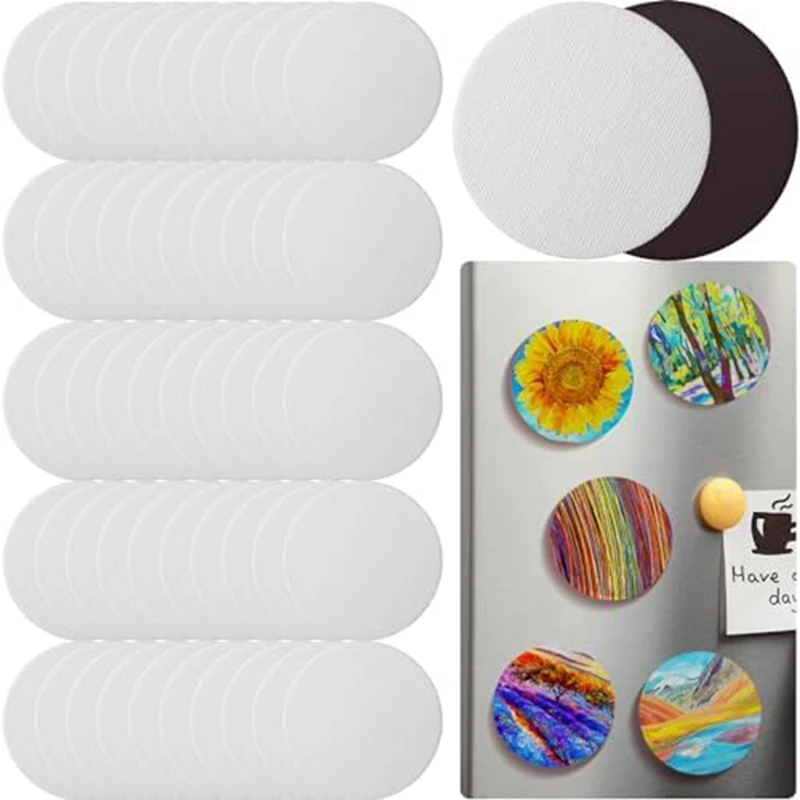 Magnetic Painting Canvas Panel For Painting Magnetic Tile Art Refrigerator Storage Cabinet Art Paint Crafts DIY Kit Easy To Use