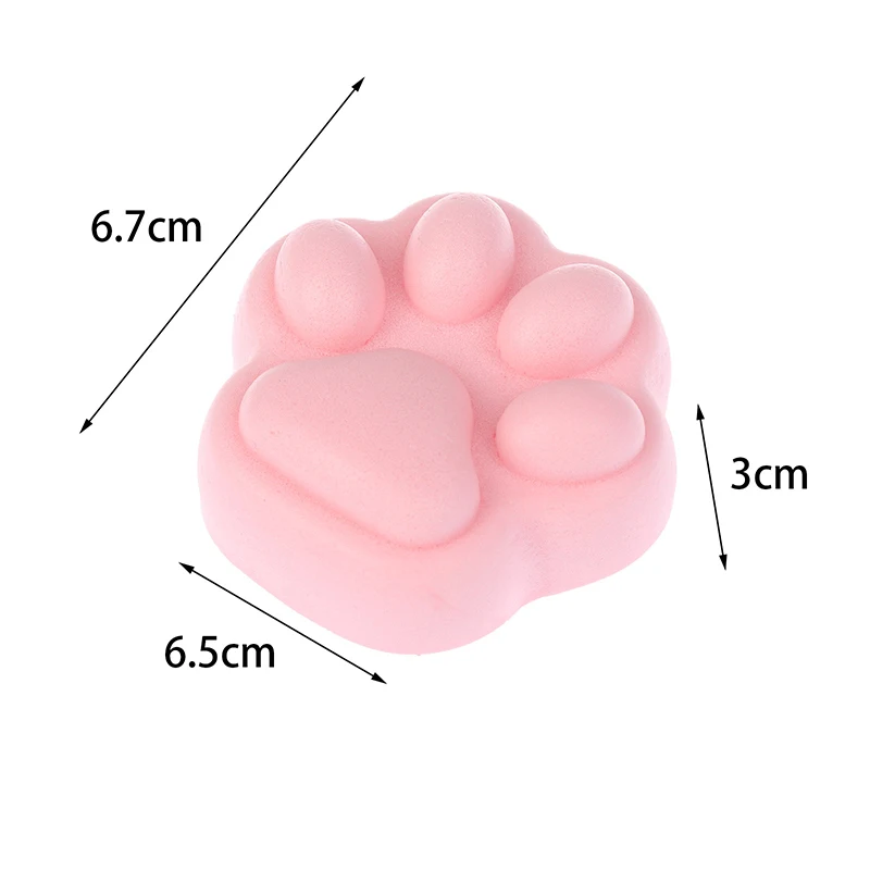 Small Cat Paw Squeeze Toy Cute Cat Foot Slow Rebound Wet Soft Suction Finger Pinch Decompression Squishy Toy Stress Release Toys