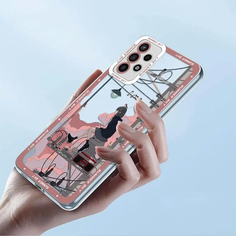 Summer Sky phone Case for Samsung Galaxy A12 A21s A22 A24 A32 4G 5G A50 A51 A52 A71 A72 Cover