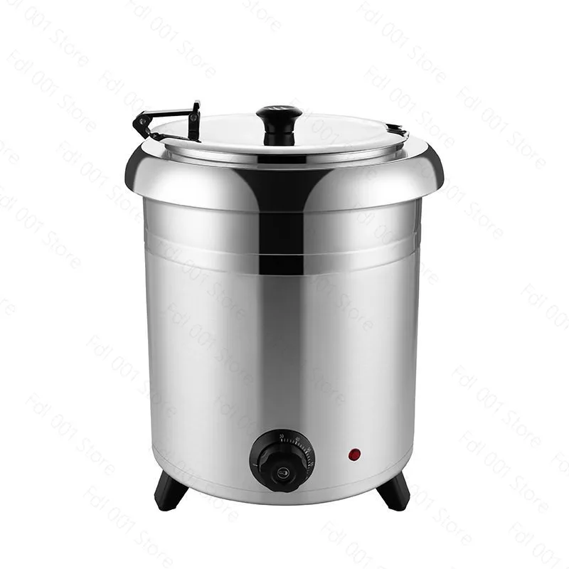 Professional 10 Liter Stainless Steel Food Warmer Electric Soup Rice Heater with Thermostatic for Catering