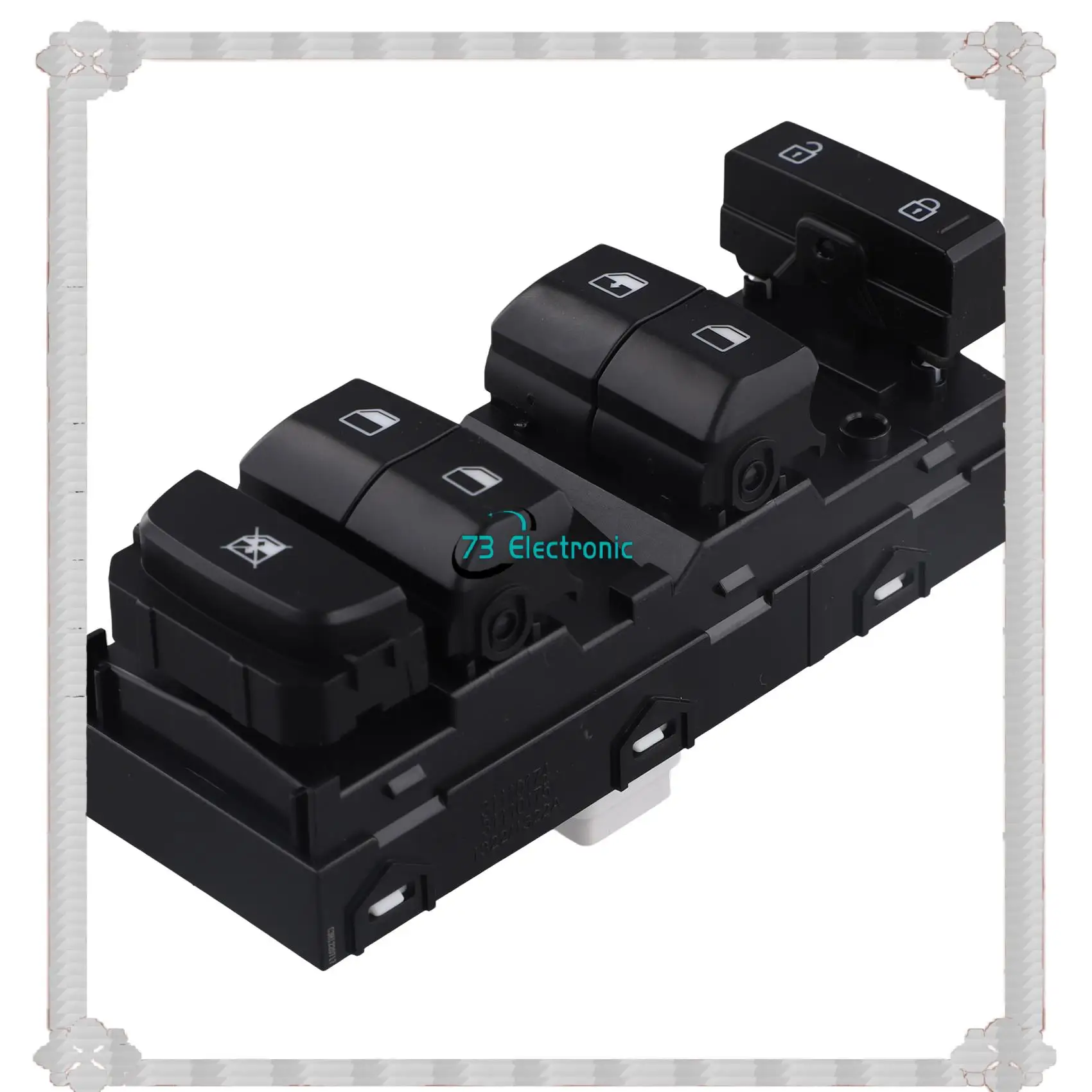 

24-Hour Delivery For KIA Seltos 17-22 Master Power Window Switch Front Left Control Button White Light 93571-Q6210 Glass Lift