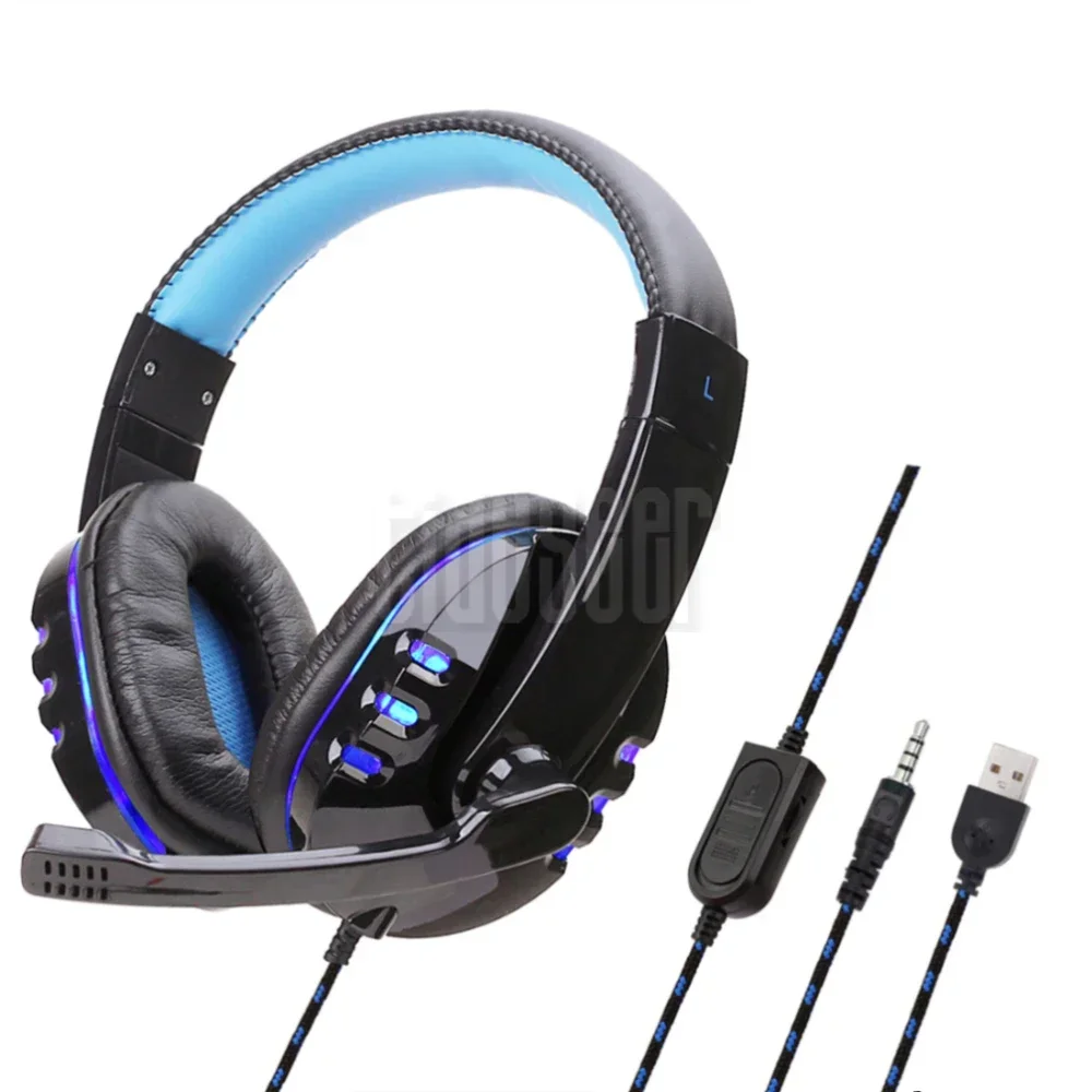 20pcs Gaming Headset 3.5mm Wired Headphones with Microphone Volume Control for Computer Switch PC PS4 Xbox One Laptop Phone