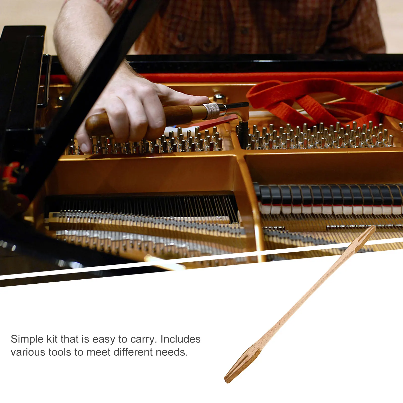 

Piano Damper Tuning Tool Accordion Tools Maple Fork Hammers Bamboo Professional Diy Tunings Maintenance
