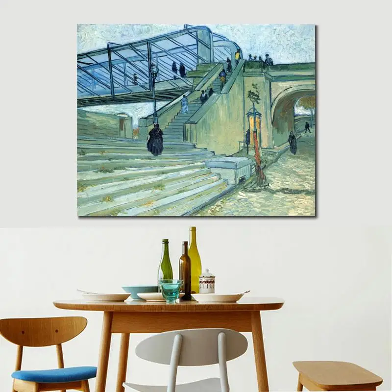 

Famous Art for Bedroom The Trinquetaille Bridge Vincent Van Gogh Paintings Hand Painted High Quality