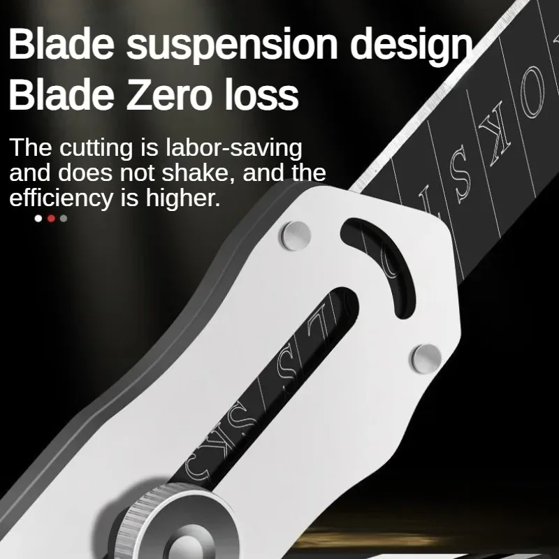 New Stainless Steel Utility Knife 18mm Steel Wallpaper Knife Holder Durable Sturdy Fast Cutting Manual Lock For Comfortable Grip