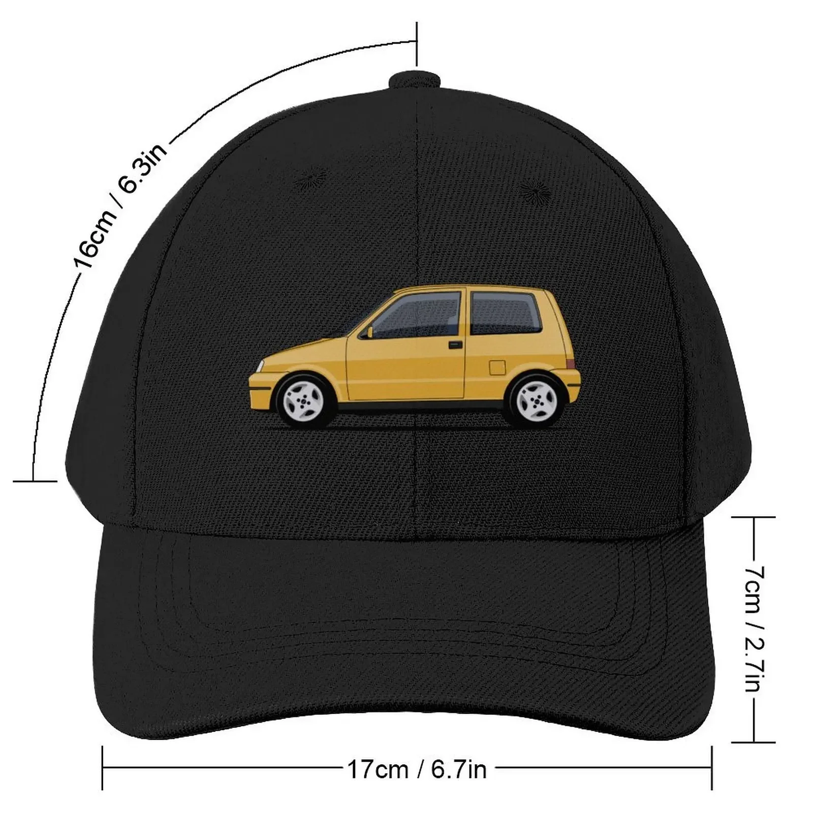 Fiat Cinquecento Sporting Broom Yellow edition Baseball Cap Christmas Hat Custom Cap Hood Men Hats Women's